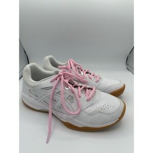 ASICS Sneakers Women's Size 8.5 US / 6.5 UK Gel-Renma White/Pure - PINK Laces